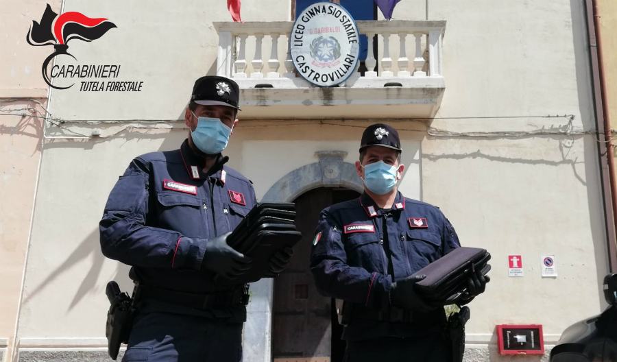 ritiro tablet scuola carabinieri forestale