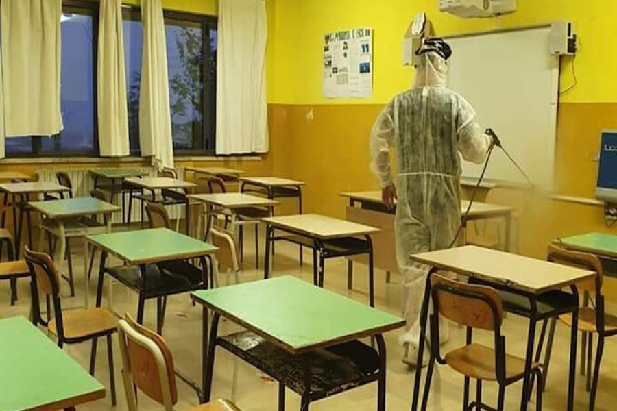 Rende: alunno positivo, disposta sanificazione al plesso di Sant'Agostino 65 sanificazione aule