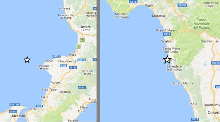 scosse terremoto ricadi e belvedere