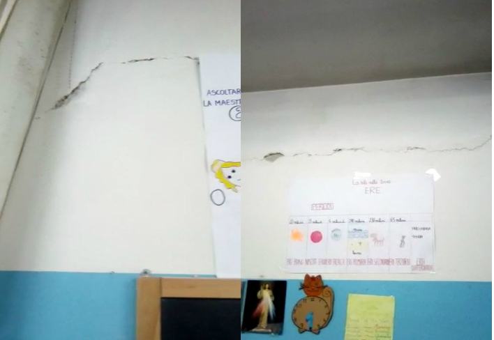 Scuola Villaggio Europa, consigliere denuncia: "Cade a pezzi, muffa e crepe alle pareti" (FOTO) 65 scuola villaggio europa