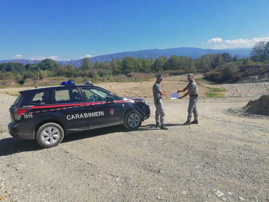 Bisignano, sequestrato impianto lavorazione inerti privo di autorizzazioni 53 sequestro bisignano1