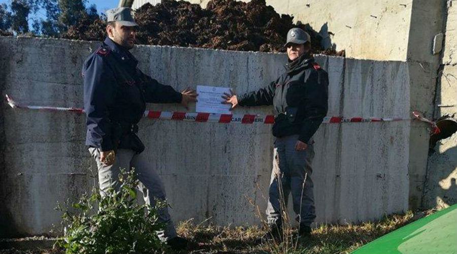 Denunciato titolare di un allevamento 'inquinante' in provincia di Cosenza 53 sequestro concimaia