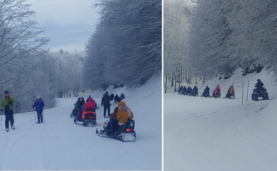 sila strada vette sciatori fondo e mezzi