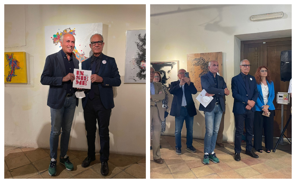 Mostra Natino Chirico, Caruso ai giovani "frequentate i luoghi di cultura" 51 sindaco franz mostra insieme