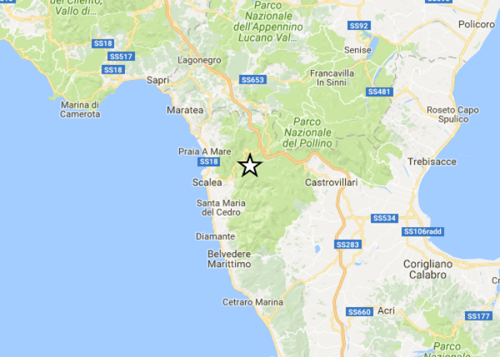 Sciame sismico, lieve scossa di terremoto in provincia di Cosenza 59 terremoto tirreno