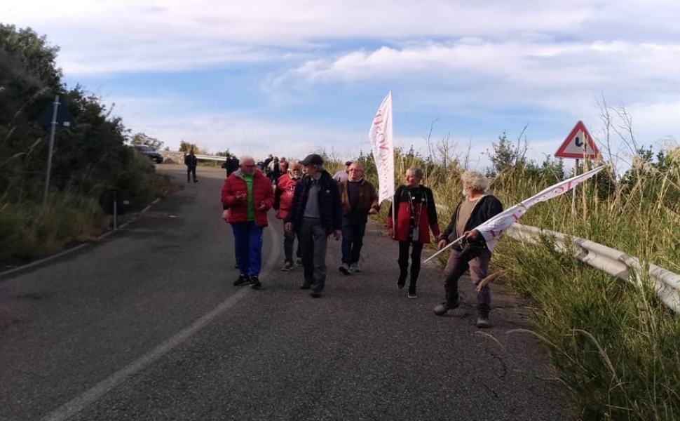 sit in italia nostra san nicola arcella frana provinciale 02