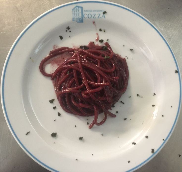 spaghetti vino