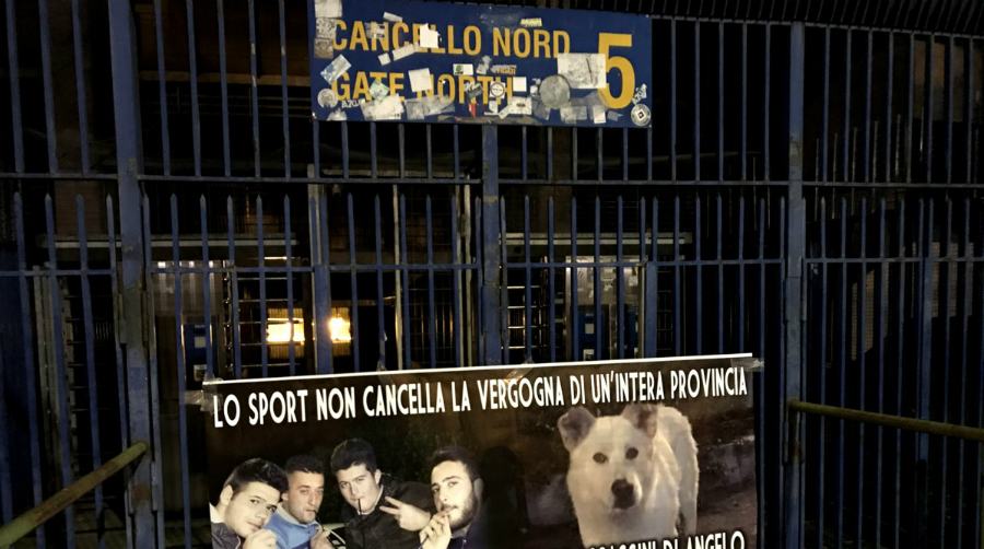 stadio Bentegodi striscione angelo