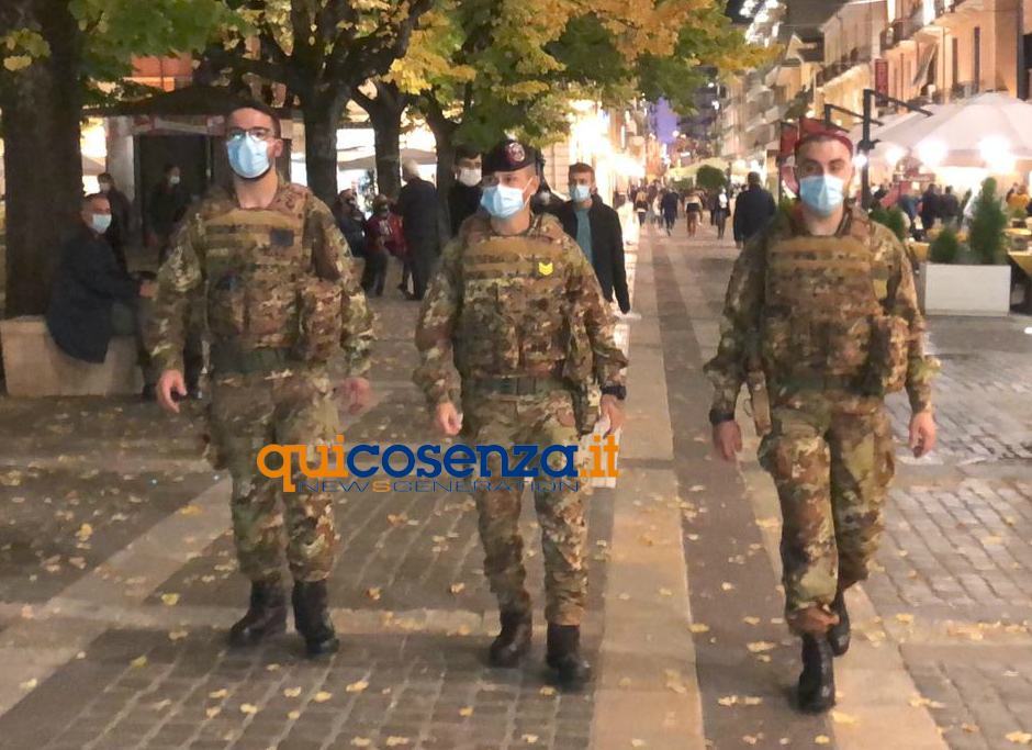 Strade sicure, intensificati i controlli a Cosenza e Rende 51 militari