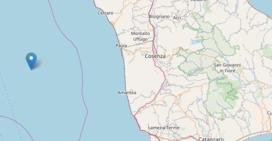 Terremoto in mare nel tirreno cosentino, di magnitudo 3.7 51 terremoto calabria tirreno