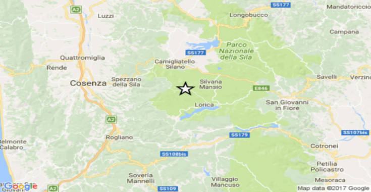 terremoto provincia cosenza
