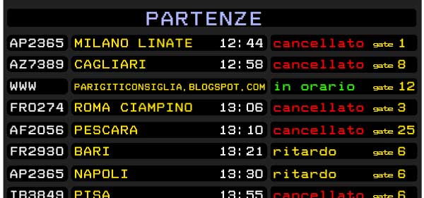 unical ritardi aerei clima