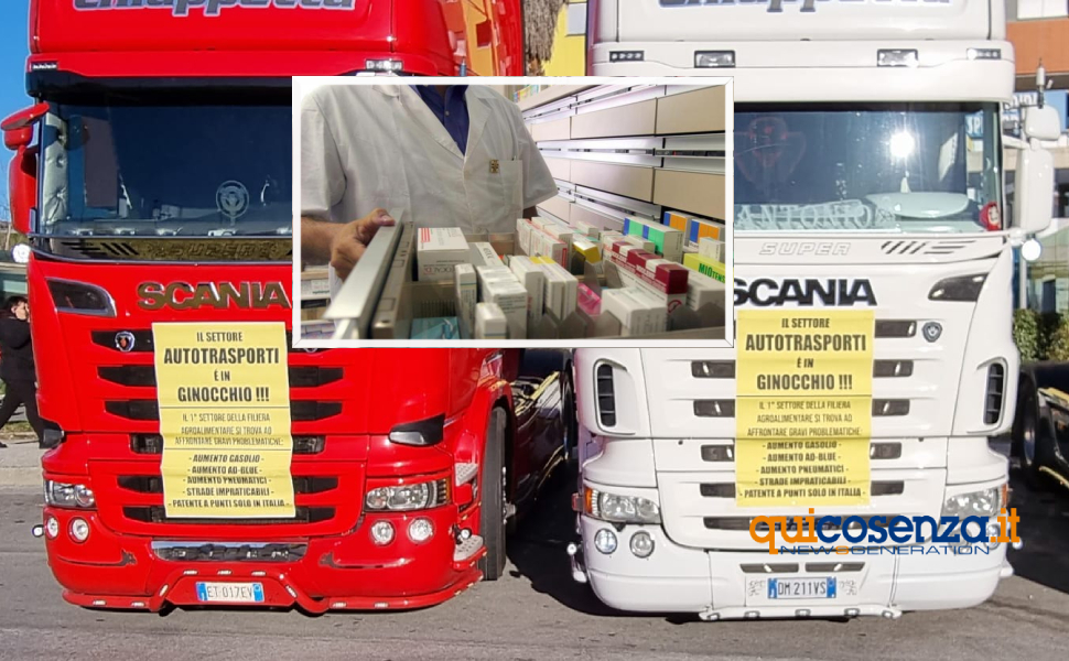 tir cosenza nord protesta RISCHIO FARMACI