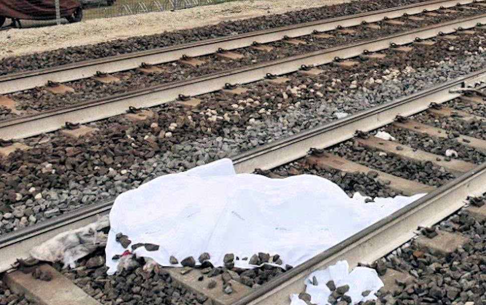 travolto da un treno