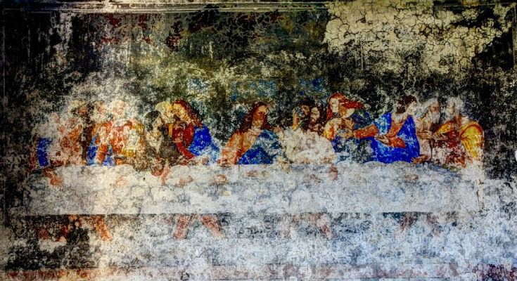In un convento abbandonato una copia dell''Ultima Cena' di Leonardo da Vinci 53 ultima cena saracena convento leonardo 1 1