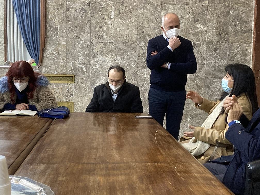 un momento della riunione del tavolo di concertazione