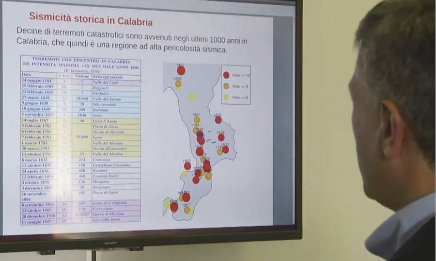 unical sismicita calabria