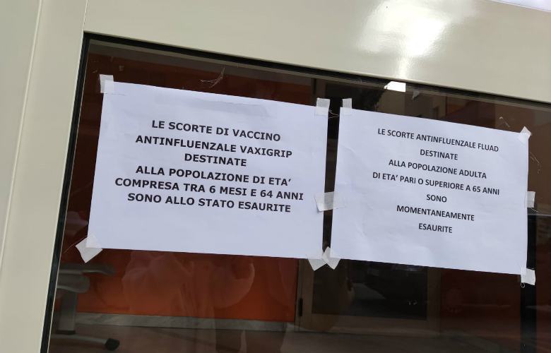 Vaccino antinfluenzale, a Cosenza già esaurite le dosi sia per bimbi che adulti 53 vaccini esauriti