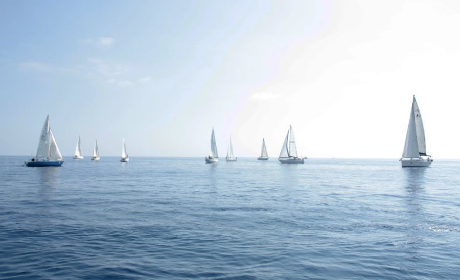 vela mare barche