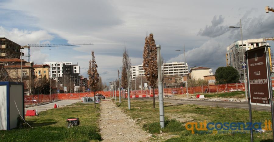 viale Parco Cosenza lavori cantiere 014