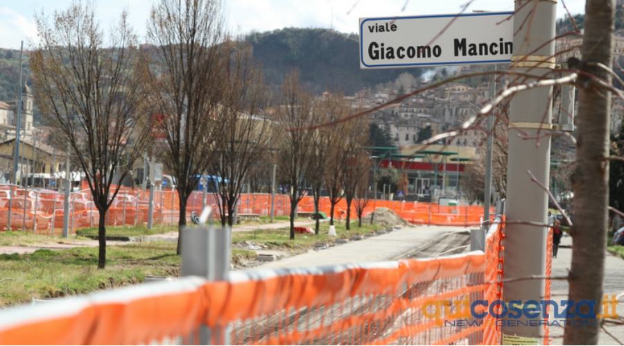 viale Parco giacomo mancini Cosenza lavori cantiere 08 1