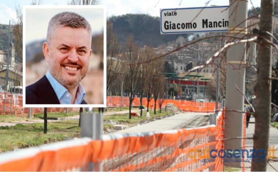 viale Parco giacomo mancini Cosenza lavori giacomo mancini jr