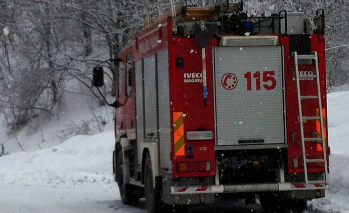 vigili fuoco neve