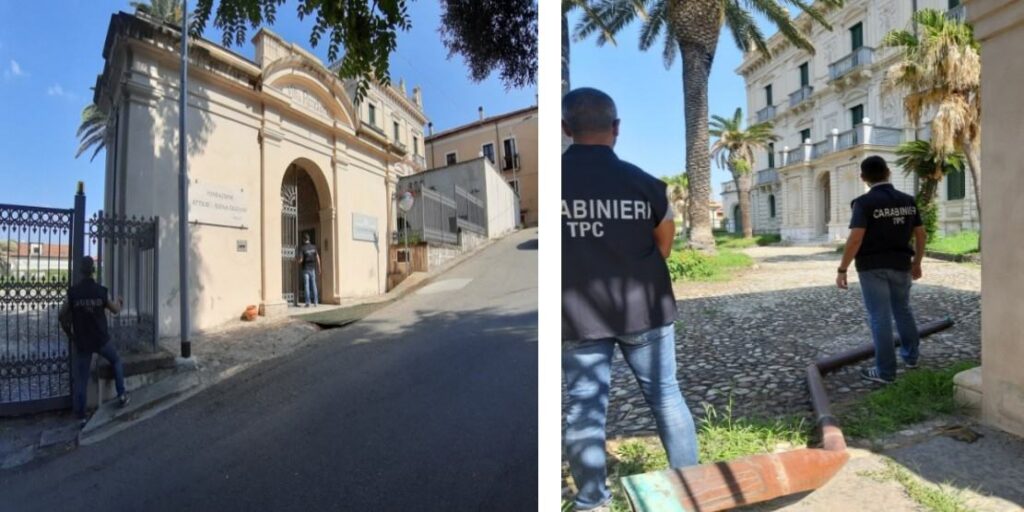Sorpresi a rubare la 'canaletta' di un edificio monumentale di Cosenza 2 villa rendano furto