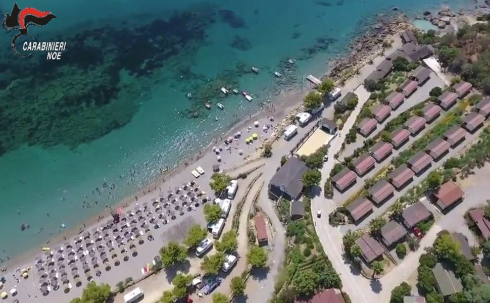 villaggio turistico carabinieri sequestro isola marinella