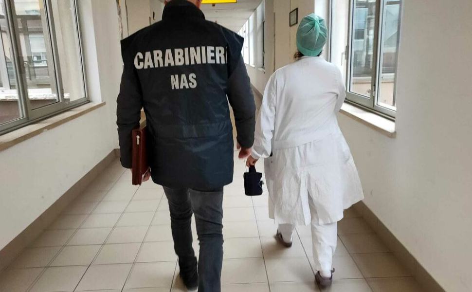 Nas carabinieri in ospedale
