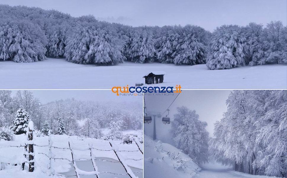 Freddo artico e neve, l'inverno (vero) è alle porte. Sila pronta a fare il pieno 51 Neve Sila Calabria