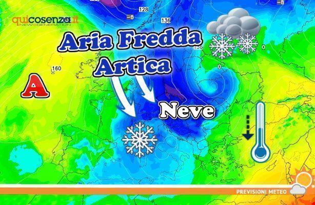 Neve freddo irruzione artica