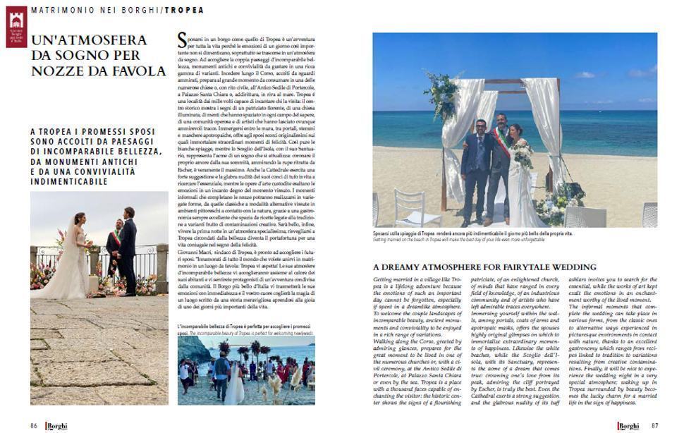 Matrimoni nel borgo, la Calabria guarda agli Usa 51 TROPEA BORGHI MAGAZINE