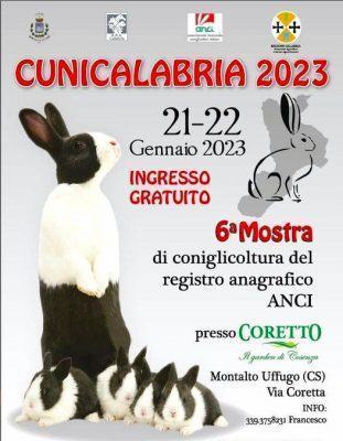 locandina Cunicultura 2023 CALABRIA