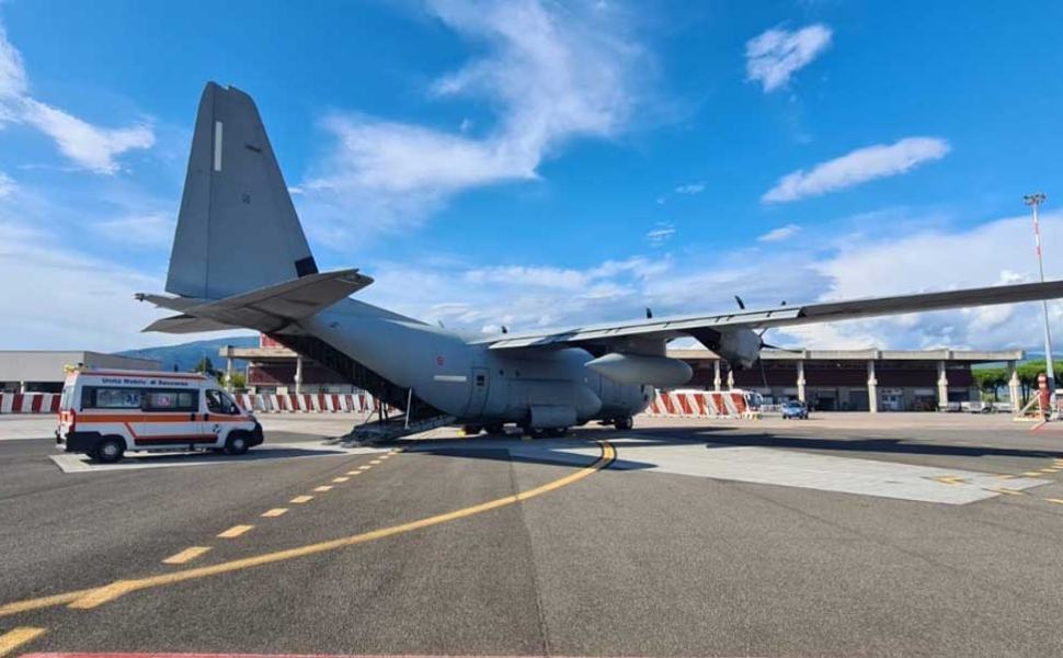 Volo Aeronautica ambulanza bimba 5 anni roma da lamezia
