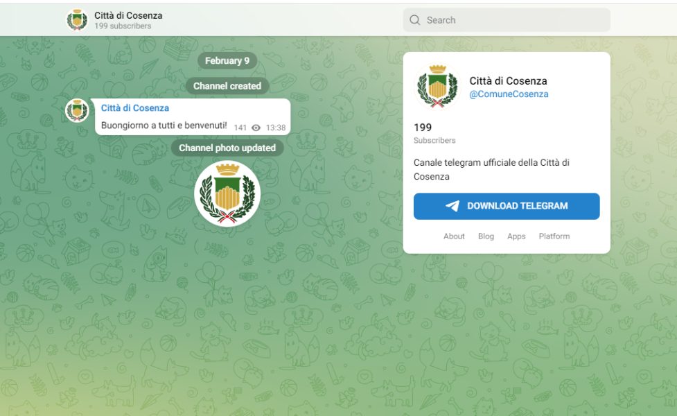 canale telegram Cosenza