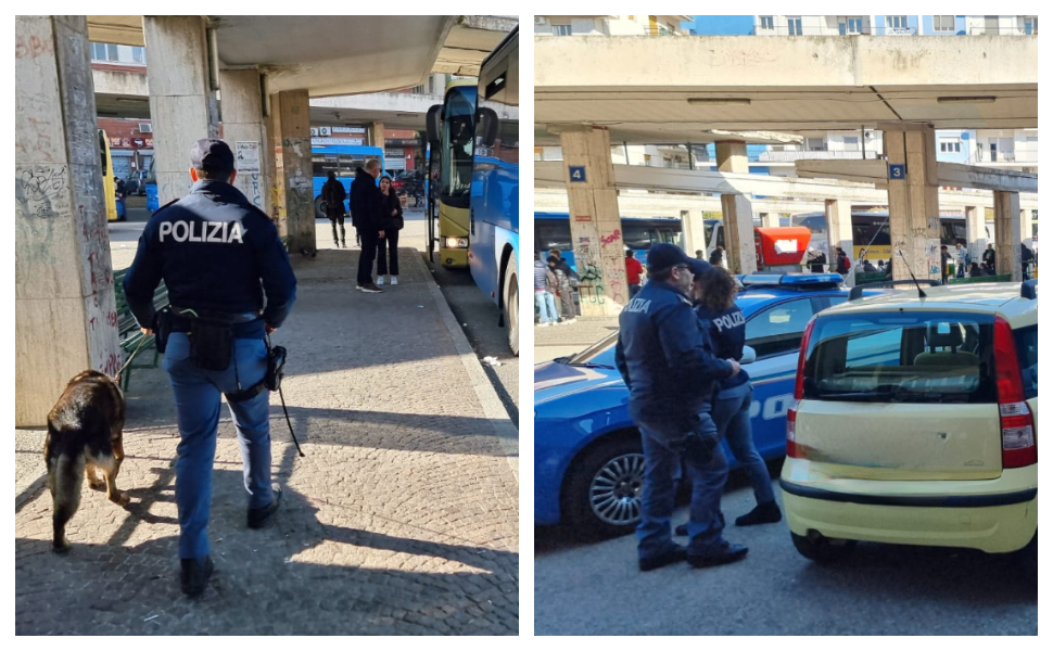 Cosenza, controlli straordinari all'autostazione: tre denunce per spaccio di droga 55 controlli autostazione
