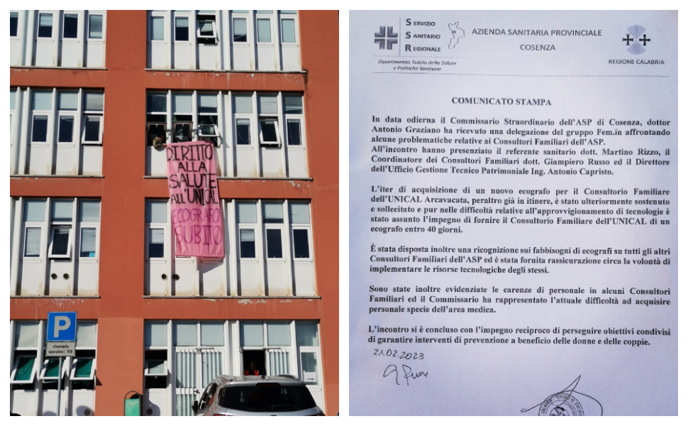 nuovo ecografo per consultorio Unical