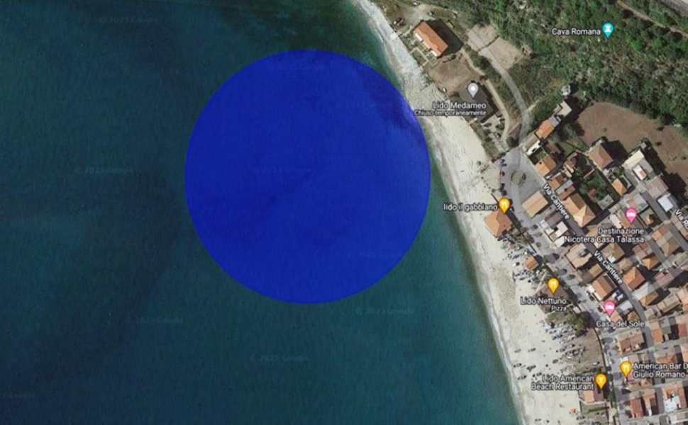 ordigni bellici nicotera marina in mare