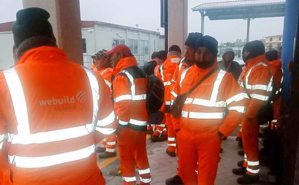 sciopero operai dopo la morte cuce terzo megalotto 106