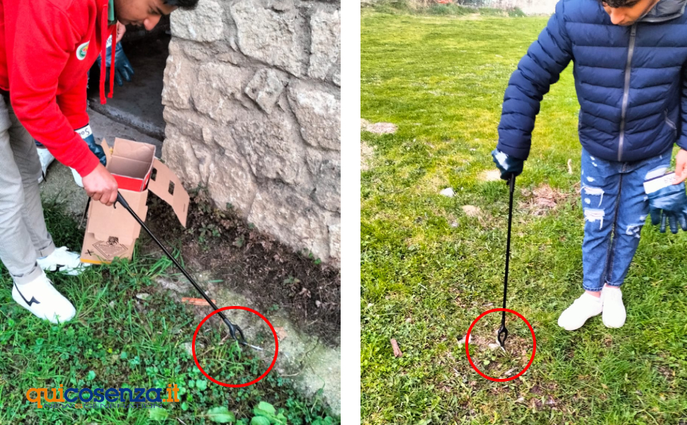 siringhe parco robinson pulizia rende 01