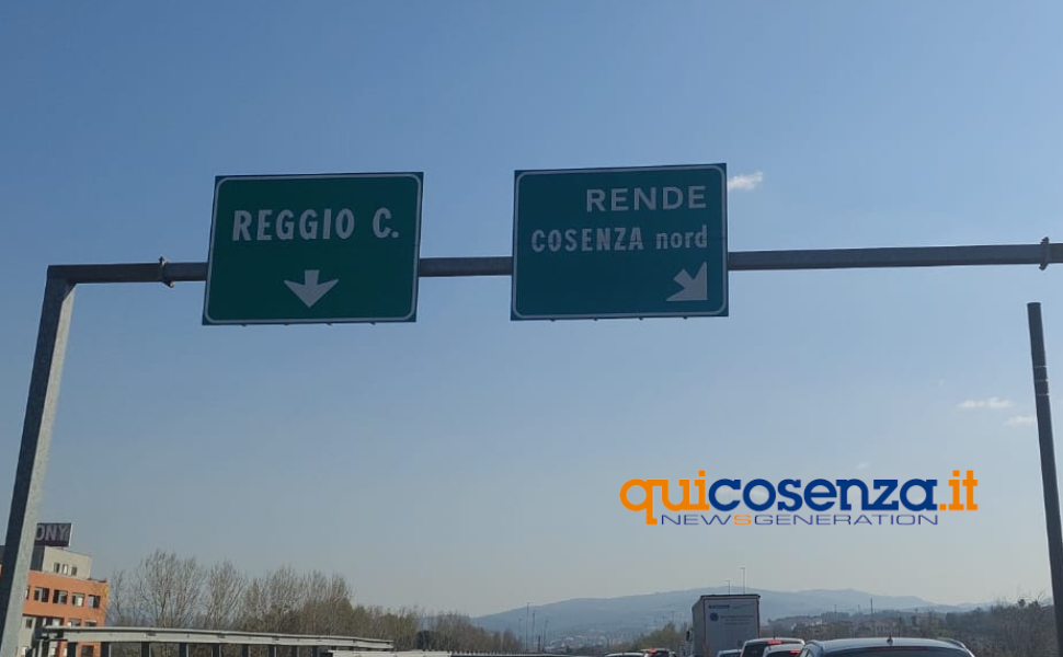 svincolo a2 cosenza nord rende dir sud 01