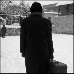 una delle foto della mostra su Auschwitz