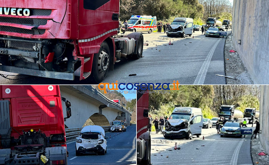 Incidente mortale A2 altilia Rogliano collag3e