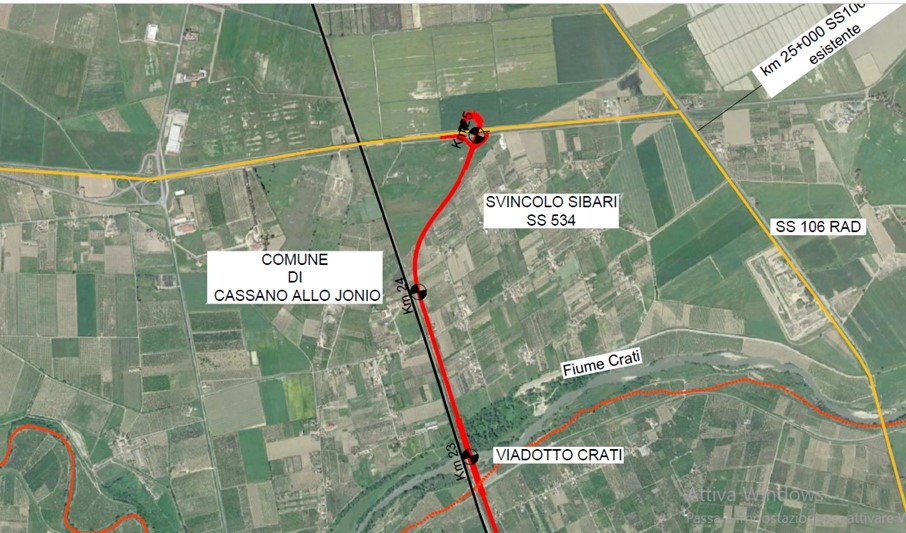 Nuovo lotto Statale 106 Sibari-Rossano