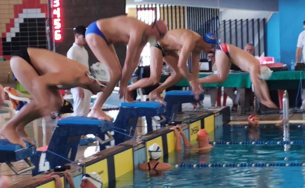 Alessandro Deni sul blocco di partenza