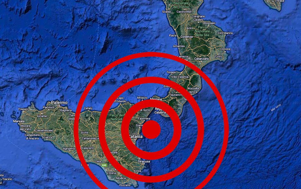 Terremoto Catania Sicilia