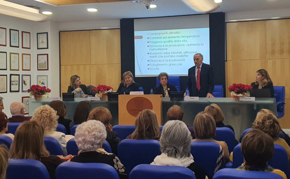 Cosenza, esperti a confronto sui cambiamenti climatici e impatti sull'agricoltura 51 da sx Funaro Granata Falcone Perri e Biondi 2