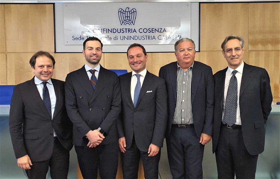 da sx i presidenti Amarelli Franzese Rugna Perciaccante e il direttore Branda 1