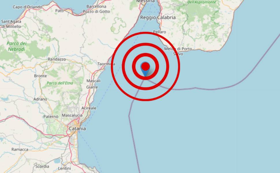 scossa terremoto mar ionio
